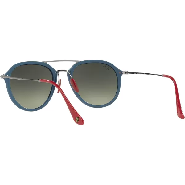 RayBan Womens Rb4369m Scuderia Ferrari Collection Square SunglassesVallarta BlueGrey Gradient