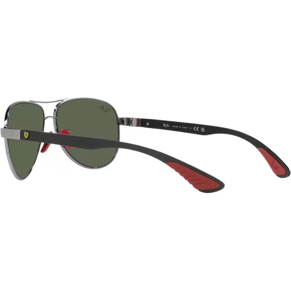 RayBan Womens Rb8331m Scuderia Ferrari Collection Aviator SunglassesGunmetalDark Green