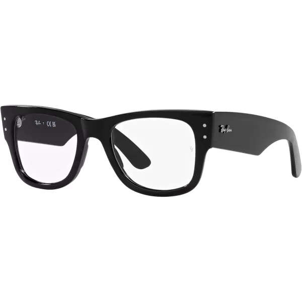 RayBan Womens Rx0840v Mega Wayfarer Square Prescription Eyewear FramesBlackDemo Lens