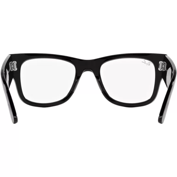 RayBan Womens Rx0840v Mega Wayfarer Square Prescription Eyewear FramesBlackDemo Lens