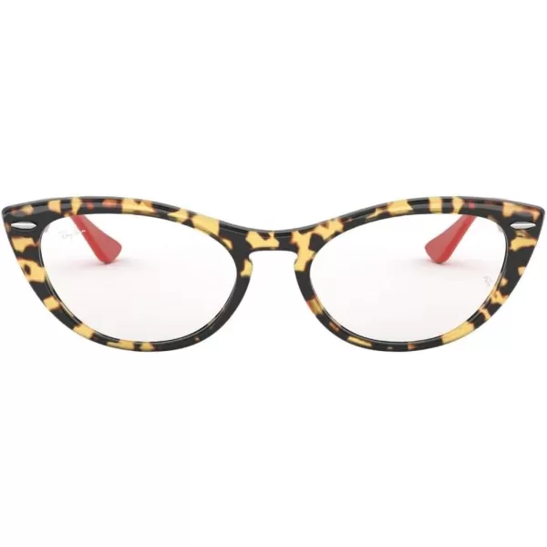 RayBan Womens Rx4314v Nina Cat Eye Prescription Eyeglass FramesYellow HavanaDemo Lens