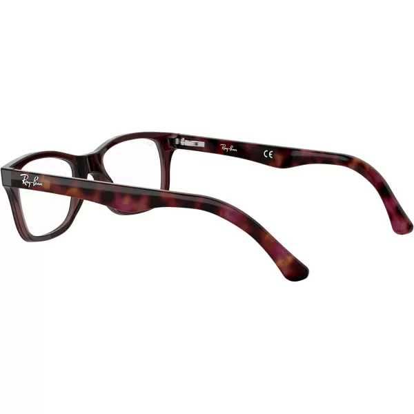 RayBan Womens Rx5228 Square Prescription Eyeglass FramesOpal BrownDemo Lens