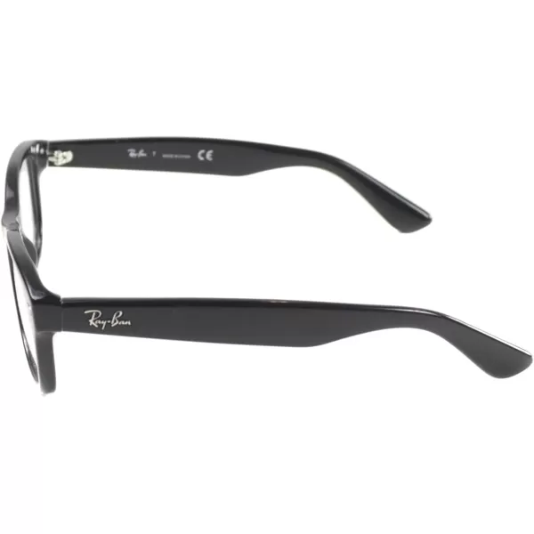 RayBan Womens Ry1528 Square Prescription Eyeglass FramesBlackDemo Lens