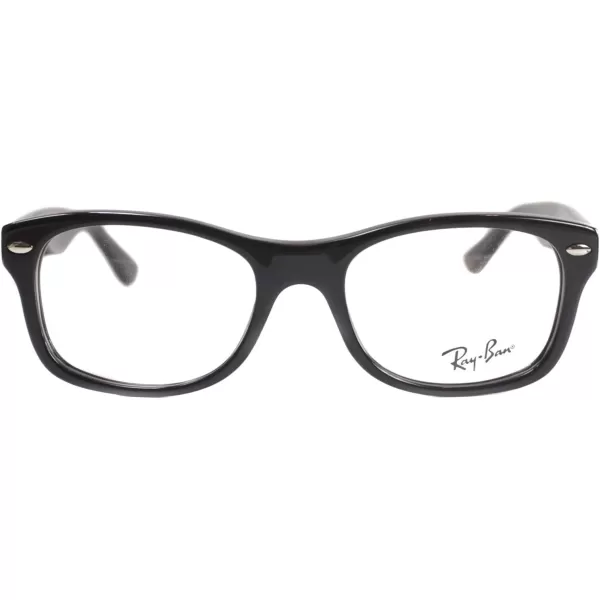 RayBan Womens Ry1528 Square Prescription Eyeglass FramesBlackDemo Lens