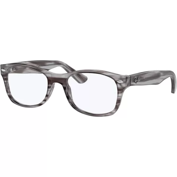 RayBan Womens Ry1528 Square Prescription Eyeglass FramesStriped GreyDemo Lens