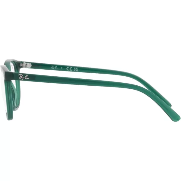 RayBan Womens Ry9097v Elliot Square Prescription Eyewear FramesOpal GreenDemo Lens