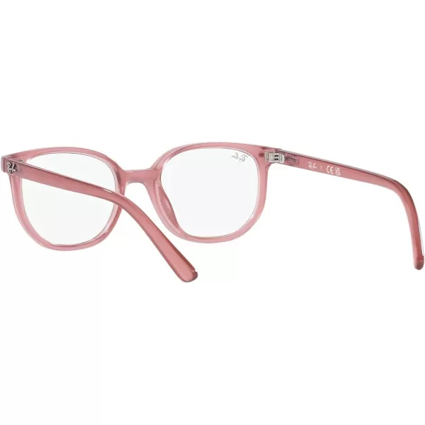 RayBan Womens Ry9097v Elliot Square Prescription Eyewear FramesOpal PinkDemo Lens