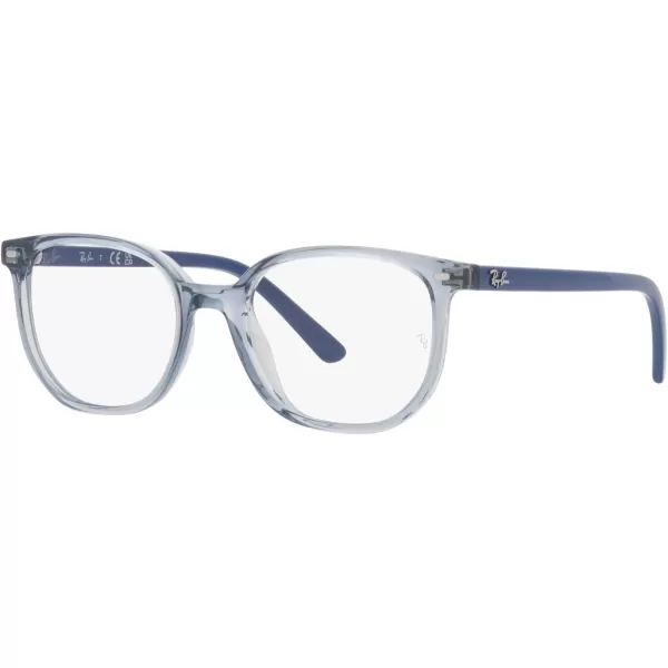 RayBan Womens Ry9097v Elliot Square Prescription Eyewear FramesTransparent BlueDemo Lens