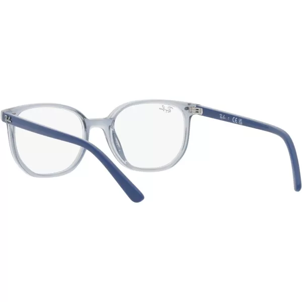 RayBan Womens Ry9097v Elliot Square Prescription Eyewear FramesTransparent BlueDemo Lens