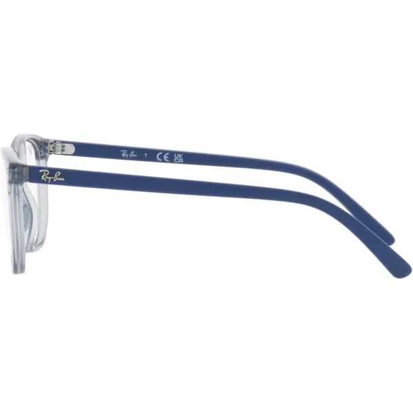 RayBan Womens Ry9097v Elliot Square Prescription Eyewear FramesTransparent BlueDemo Lens