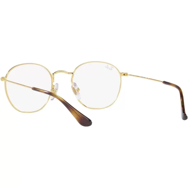 RayBan Womens Ry9572v Rob Round Prescription Eyewear FramesGoldDemo Lens