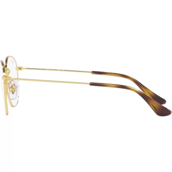 RayBan Womens Ry9572v Rob Round Prescription Eyewear FramesGoldDemo Lens