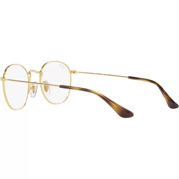 RayBan Womens Ry9572v Rob Round Prescription Eyewear FramesGoldDemo Lens