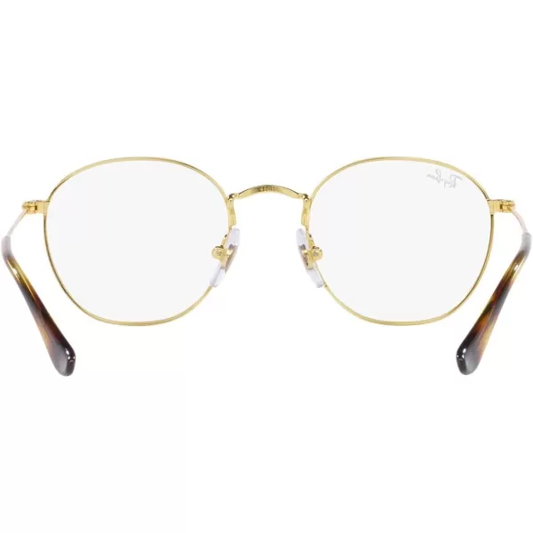 RayBan Womens Ry9572v Rob Round Prescription Eyewear FramesGoldDemo Lens