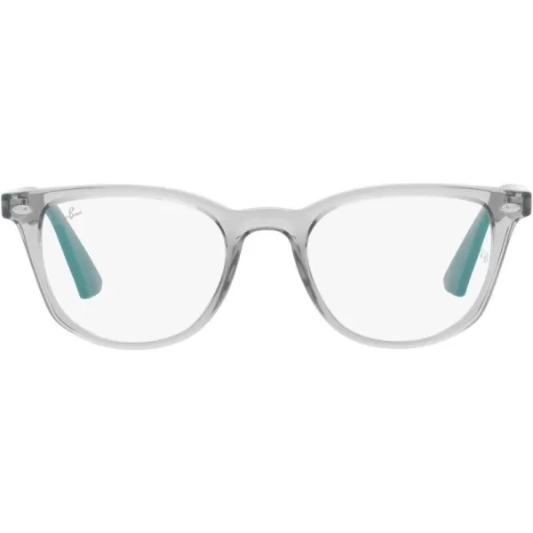 RayBan Junior Kids RY1601 Square Prescription Eyeglass FramesTransparent GreyDemo Lens