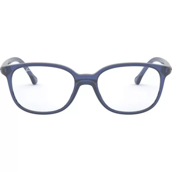 RayBan Junior Kids RY1900 Square Prescription Eyeglass FramesTransparent BlueDemo Lens