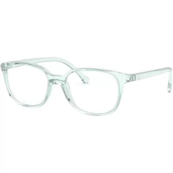 RayBan Junior Kids RY1900 Square Prescription Eyeglass FramesTransparent GreenDemo Lens