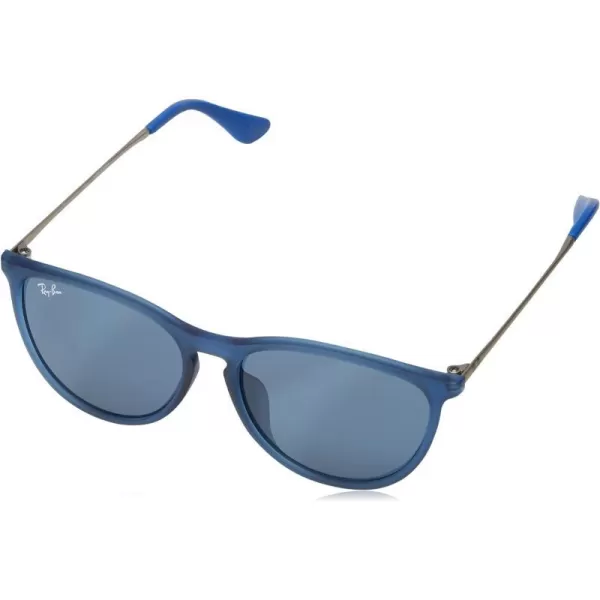 RayBan Junior RJ9060SF Erika Asian Fit Round Sunglasses Rubber Transparent BlueDark Blue 52 mmRayBan Junior RJ9060SF Erika Asian Fit Round Sunglasses Rubber Transparent BlueDark Blue 52 mm