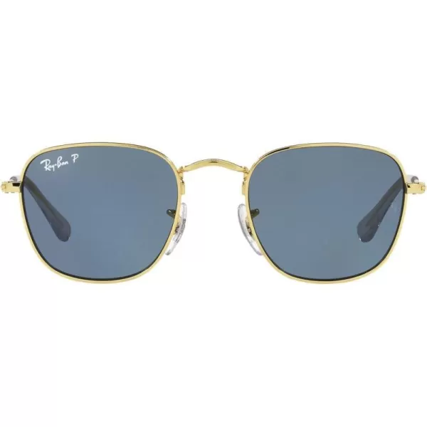 RayBan Junior RJ9557S Square Sunglasses Legend GoldDark Blue Polarized 46 mmRayBan Junior RJ9557S Square Sunglasses Legend GoldDark Blue Polarized 46 mm