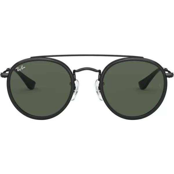 RayBan Junior RJ9647S Metal Round Sunglasses BlackDark Green 46 mmRayBan Junior RJ9647S Metal Round Sunglasses BlackDark Green 46 mm