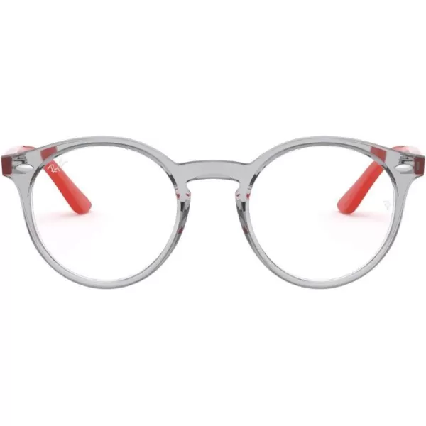 RayBan Junior RY1594 Round Prescription Eyeglass Frames Transparent GreyDemo Lens 44 mmRayBan Junior RY1594 Round Prescription Eyeglass Frames Transparent GreyDemo Lens 44 mm