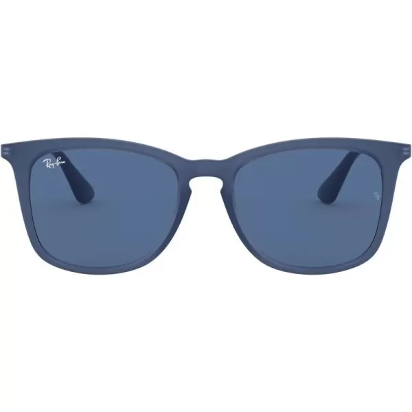 RayBan Junior Rj9063s Square Sunglasses Rubber Transparent BlueDark Blue 48 mmRayBan Junior Rj9063s Square Sunglasses Rubber Transparent BlueDark Blue 48 mm