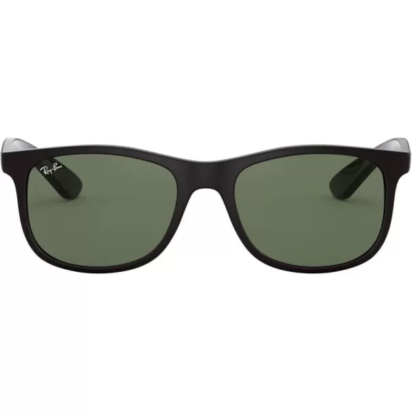 RayBan Kids Rj9062s Rectangular SunglassesMatte BlackDark Green