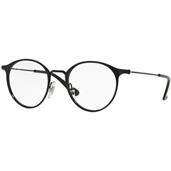 RayBan Kids Ry1053 Round Prescription Eyeglass FramesMatte Black on BlackDemo Lens