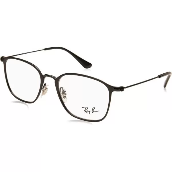 RayBan Kids Ry1056 Square Prescription Eyeglass FramesBlack on Matte BlackDemo Lens