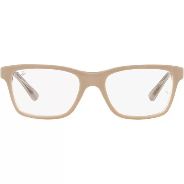 RayBan Kids Ry1536 Square Prescription Eyeglass FramesBeige on TransparentDemo Lens