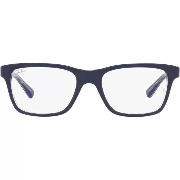 RayBan Kids Ry1536 Square Prescription Eyeglass FramesBlue on TransparentDemo Lens