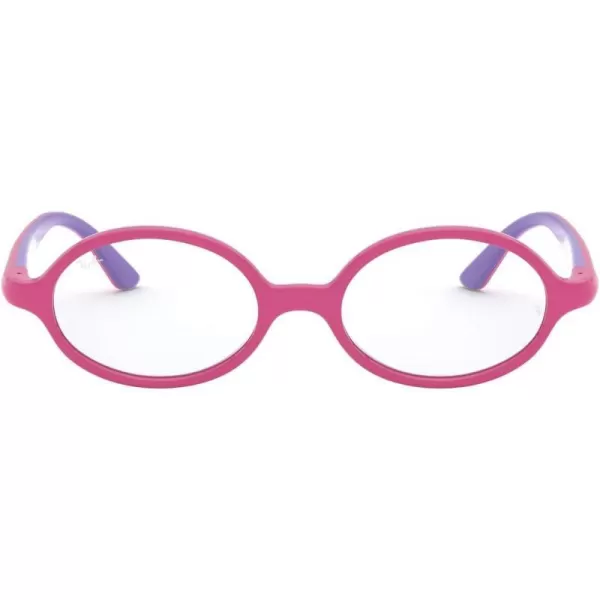 RayBan Kids Ry1545 Oval Prescription Eyeglass FramesFuchsia on Rubber VioletDemo Lens