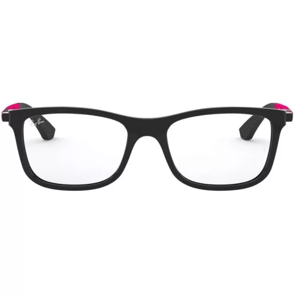 RayBan Kids Ry1549 Square Prescription Eyeglass FramesBlackPinkDemo Lens