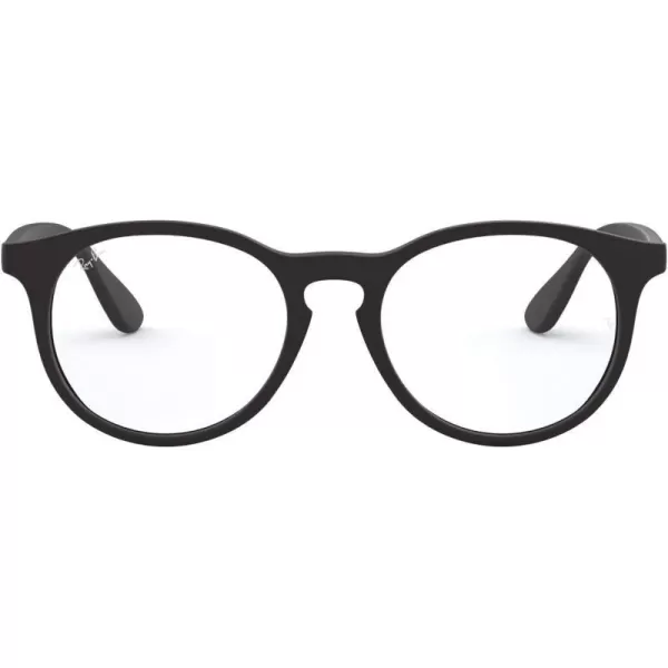 RayBan Kids Ry1554 Round Prescription Eyeglass FramesRubber BlackDemo Lens