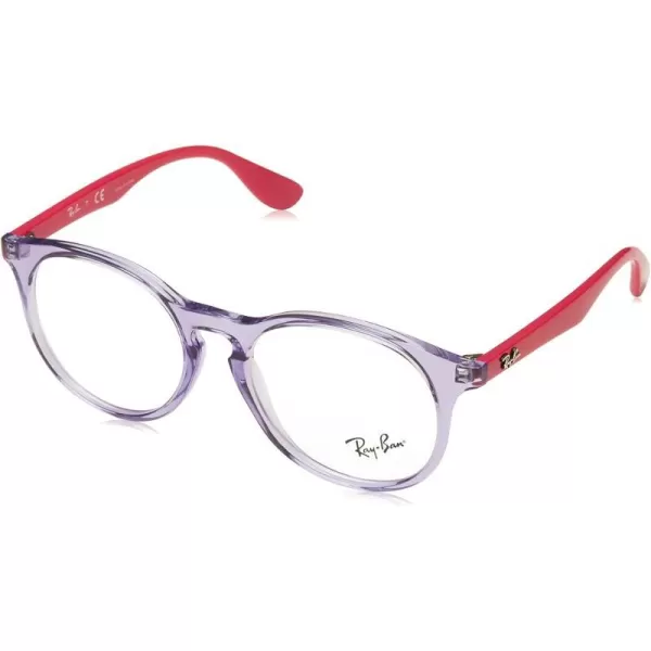 RayBan Kids Ry1554 Round Prescription Eyeglass FramesTransparent VioletDemo Lens