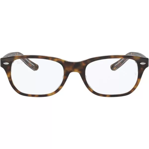 RayBan Kids Ry1555 Square Prescription Eyeglass FramesHavana on TransparentDemo Lens