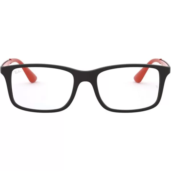 RayBan Kids Ry1570 Square Prescription Eyeglass FramesMatte BlackDemo Lens