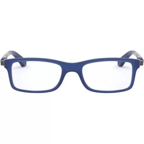 RayBan Kids Ry1588 Rectangular Prescription Eyeglass FramesMatte BlueDemo Lens