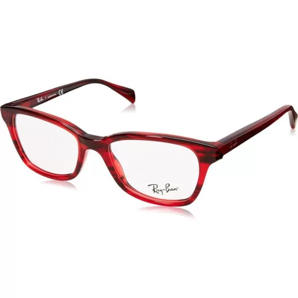 RayBan Kids Ry1591 Square Prescription Eyeglass FramesStriped RedDemo Lens