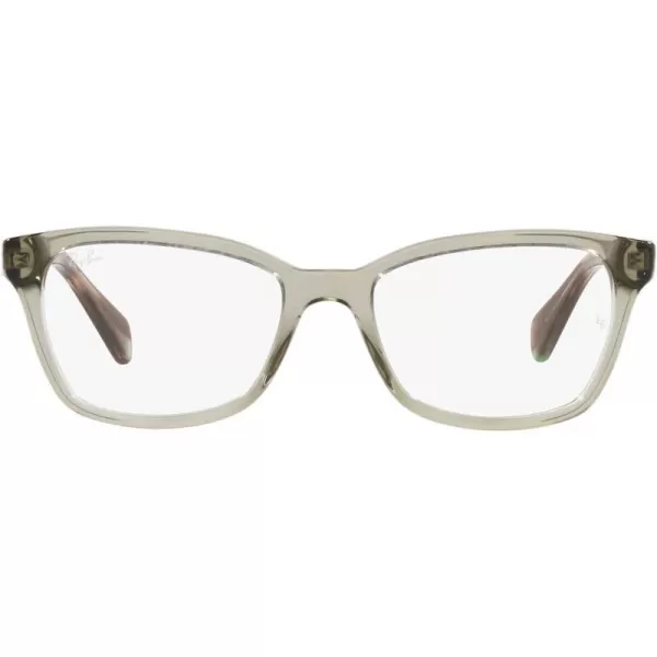 RayBan Kids Ry1591 Square Prescription Eyeglass FramesTransparent GreenDemo Lens