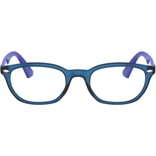 RayBan Kids Ry1599 Rectangular Prescription Eyeglass FramesTransparent BlueDemo Lens