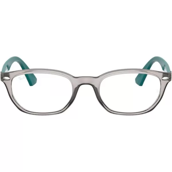 RayBan Kids Ry1599 Rectangular Prescription Eyeglass FramesTransparent GreyDemo Lens