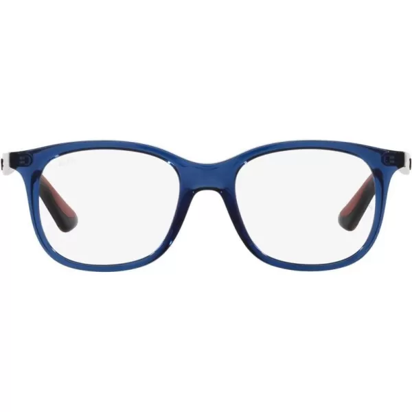 RayBan Kids Ry1604 Square Prescription Eyeglass FramesTransparent BlueDemo Lens