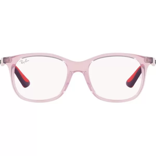 RayBan Kids Ry1604 Square Prescription Eyeglass FramesTransparent VioletDemo Lens