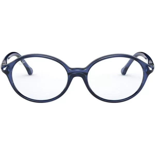 RayBan Kids Ry1901 Round Prescription Eyeglass FramesTransparent BlueDemo Lens