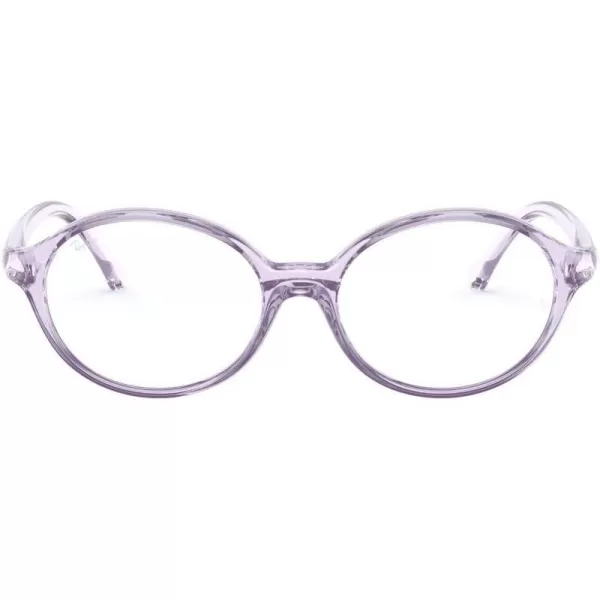 RayBan Kids Ry1901 Round Prescription Eyeglass FramesTransparent VioletDemo Lens