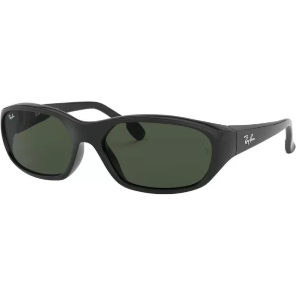 RayBan Mens Rb2016 Daddyo Rectangular SunglassesBlackG15 Green