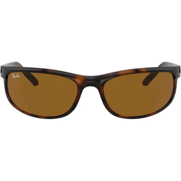 RayBan Mens Rb2027 Predator 2 Rectangular SunglassesDark HavanaB15 Brown