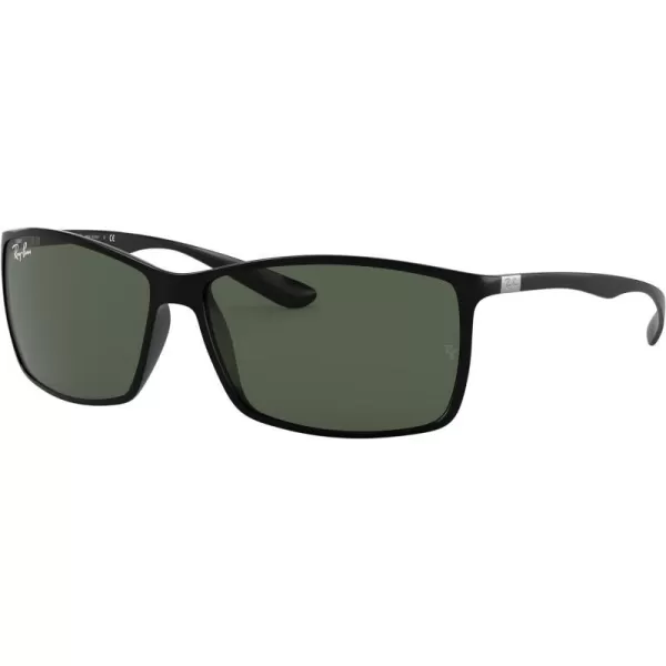 RayBan Mens Rb4179 Liteforce Square SunglassesBlackDark Green