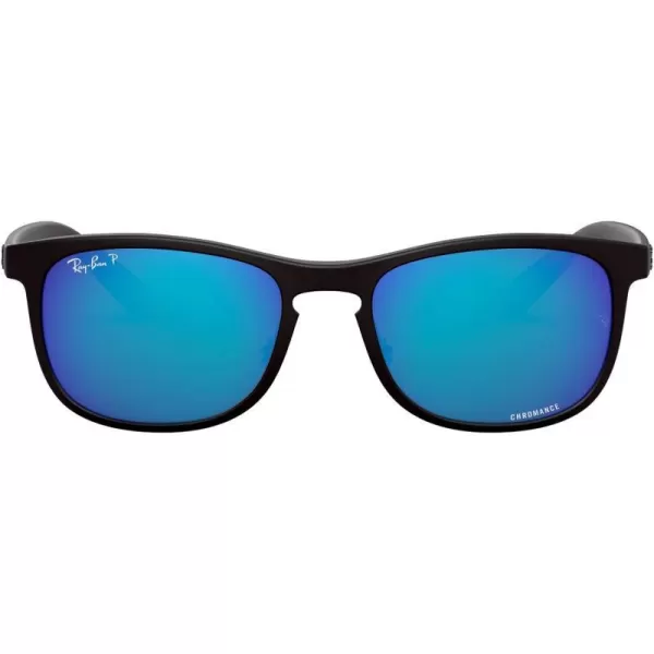 RayBan Mens Sunglasses RB4263 PlasticNylonMatte BlackPolarized Green Mirrored Blue Polarized Green Mirror Blue